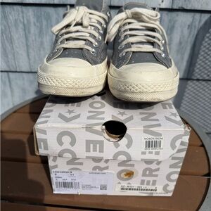 Converse Comme des Garcons CDG PLAY x Chuck 70 Low 'Steel Grey' 171849C size 9.